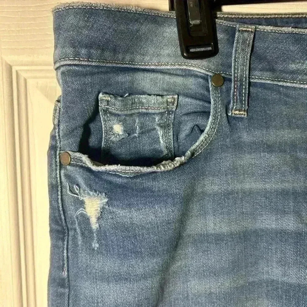 Paige Jimmy Jimmy Crop Jeans Womens Size 31 Distressed Vintage Venice - Picture 3 of 12